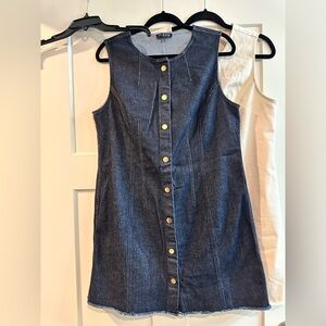 Denim Button-Down Dress NWOT 14